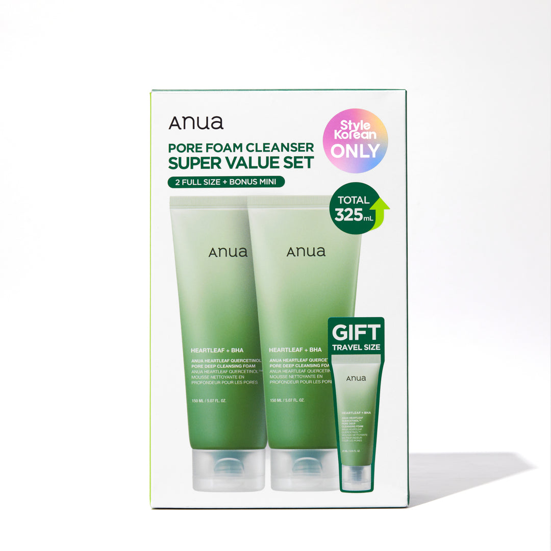 Anua Heartleaf Pore Cleansing Foam Double Set