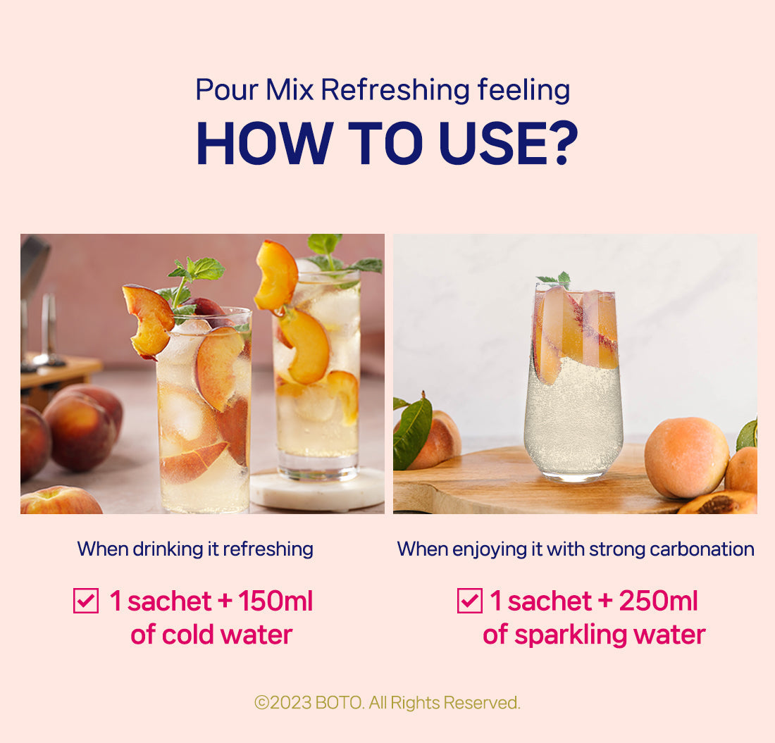 BOTO Beauty Secret Kombucha Peach Ice Tea