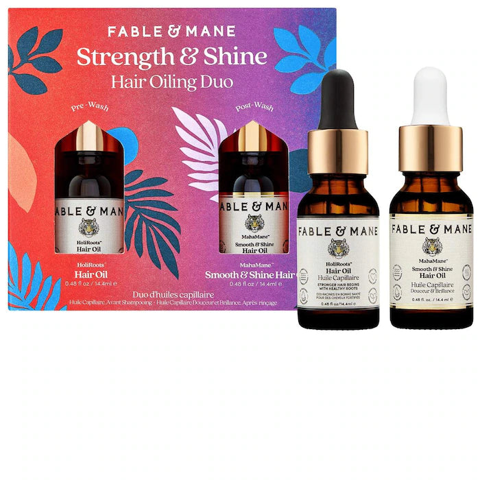 Fable&Mane Strength & Shine Hair Oiling Duo