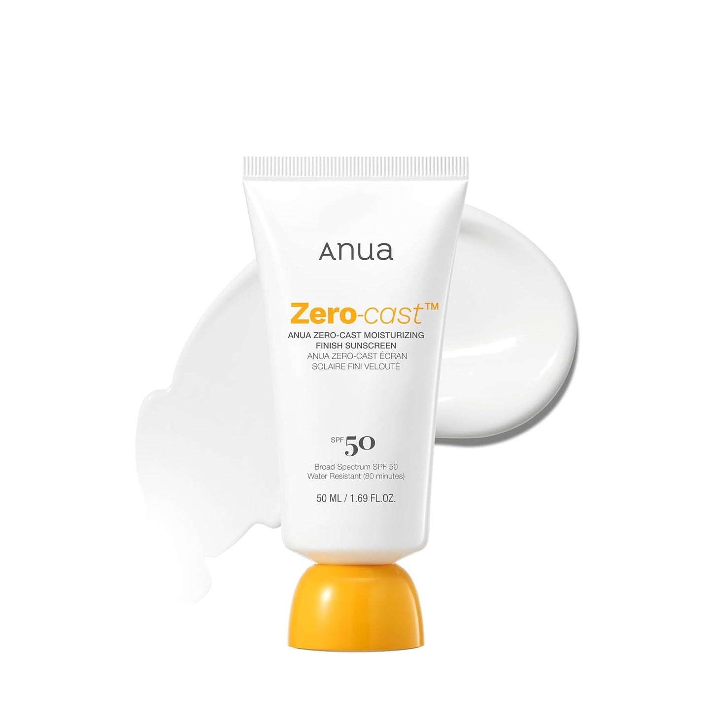 Anua Zero-Cast Moisturizing Finish Sunscreen