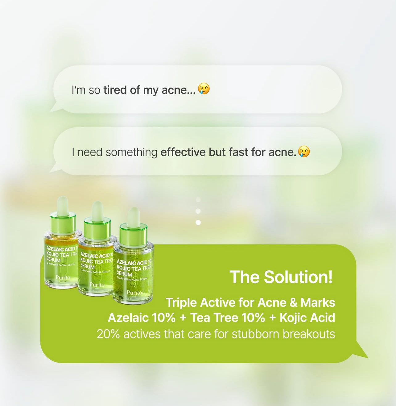 Purito SEOUL - Azelaic Acid 10 Kojic Tea Tree Serum