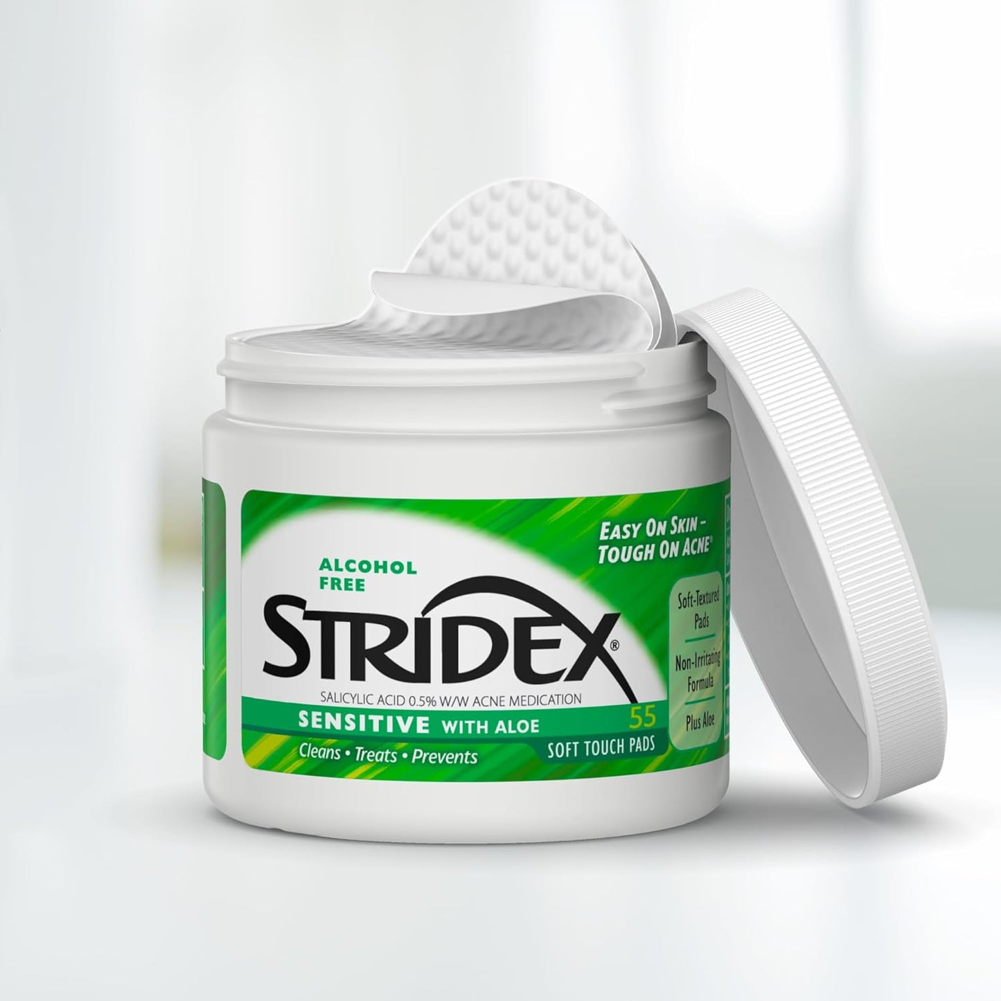 STRIDEX Sensitive with Aloe Salicylic Acid 0.5% Soft Touch Pads
