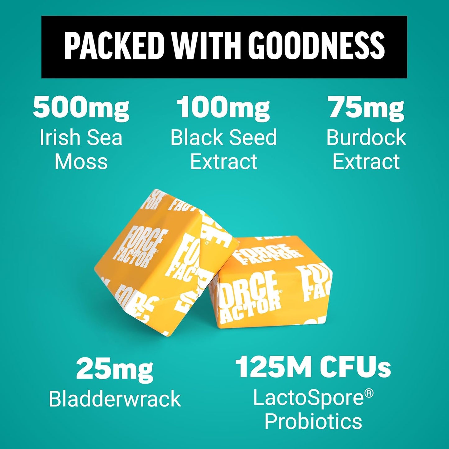 Force Factor Sea Moss Chews a Daily Wellness & Antioxidant Support