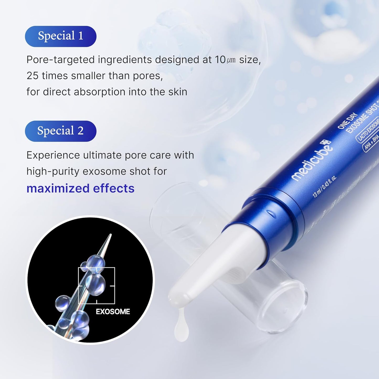 medicube - One Day Exosome Shot Pore Ampoule 25000