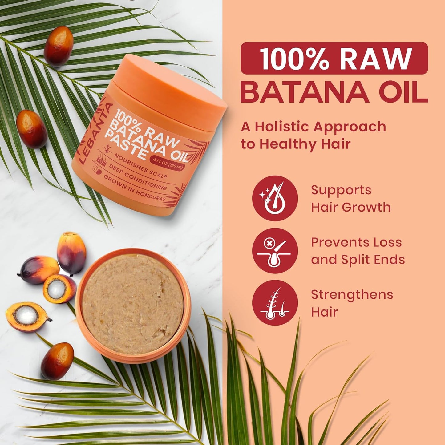 Lebanta Raw Batana Oil for Hair Growth
