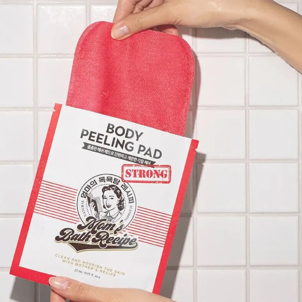 Mom’s Bath Recipe Body Peeling Pad – Strong