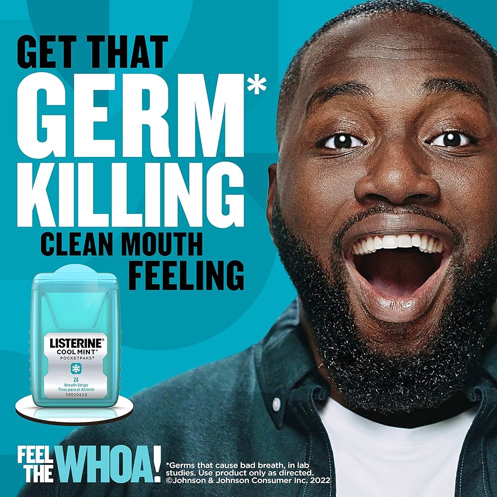 Listerine Cool Mint PocketPaks, 72-Strip Pack