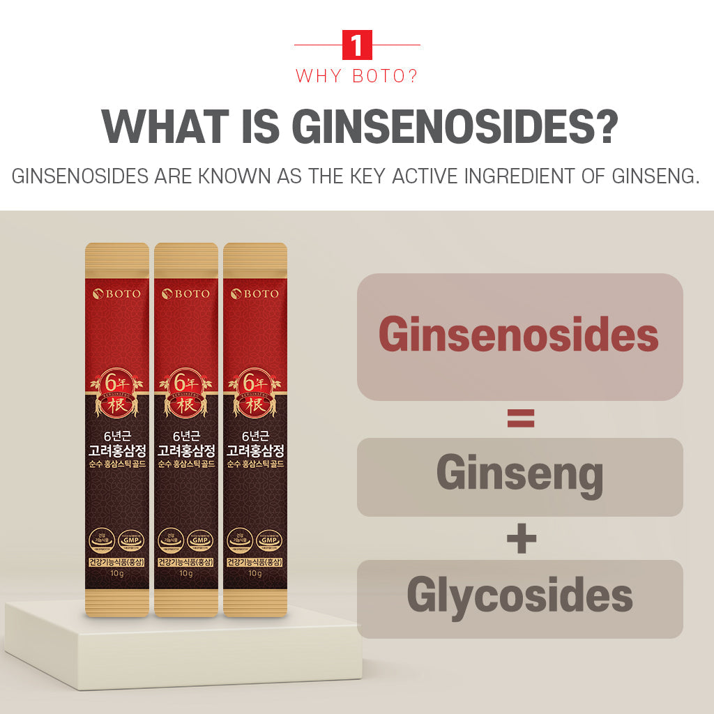 BOTO Korean Red Ginseng Extract Pure Stick Gold