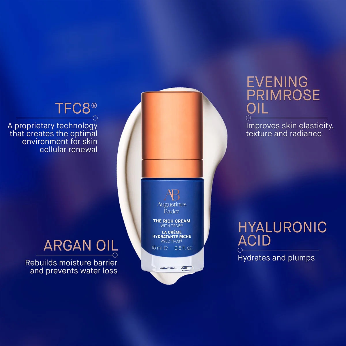 Augustinus Bader The Rich Cream with TFC8® Face Moisturizer 15ml