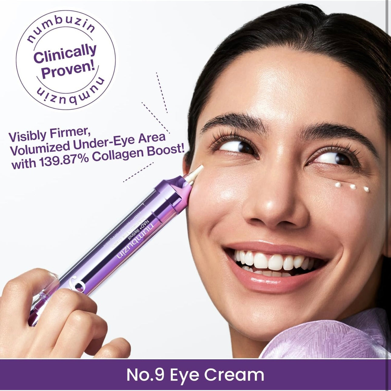 numbuzin No.9 NAD+ Retinol Volumetox Eye Cream