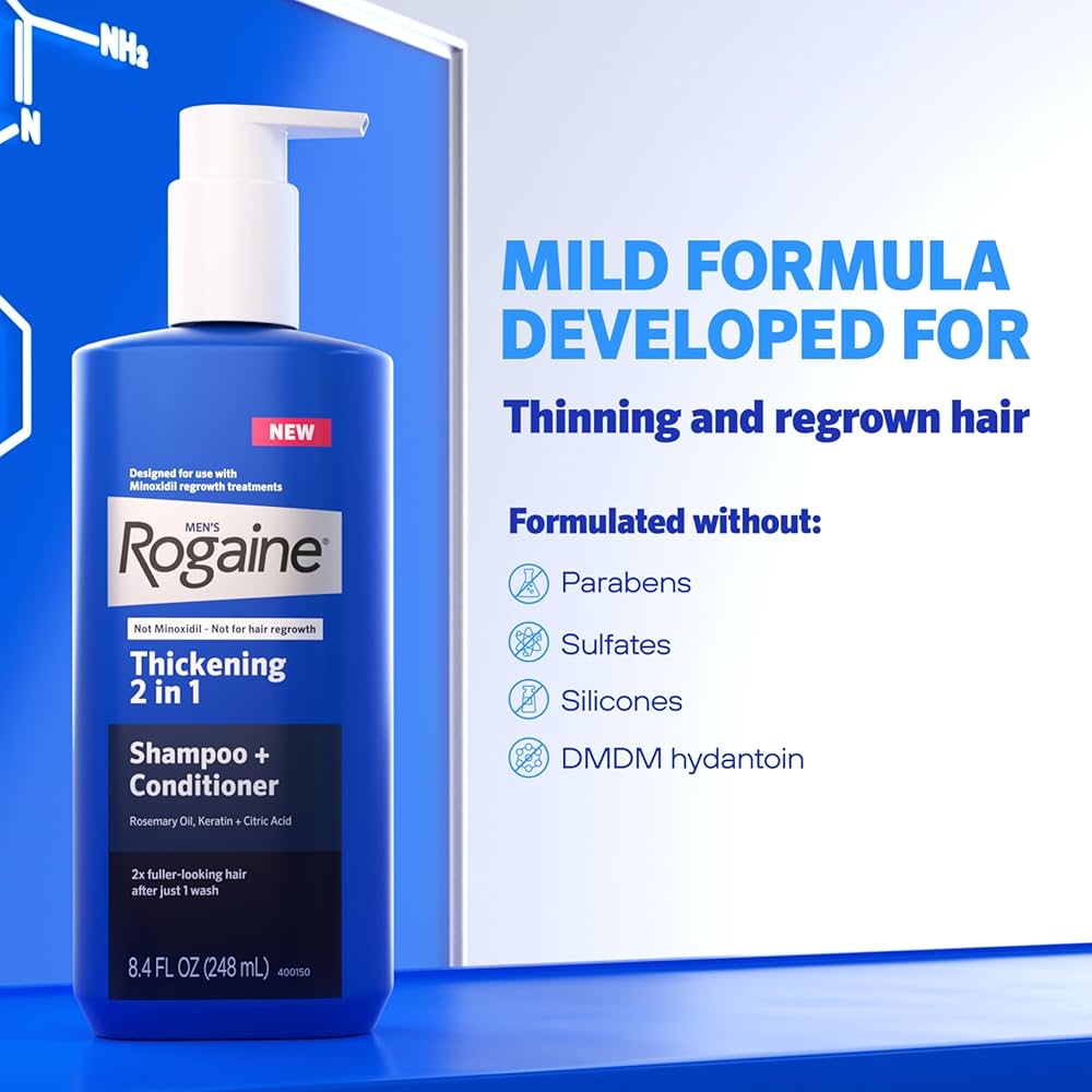 Rogaine Men's Thickening 2 in 1 Shampoo + Conditioner