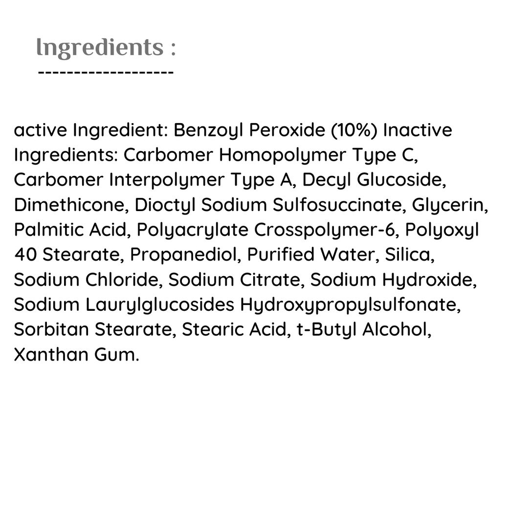 PanOxyl Acne Foaming Wash 10%