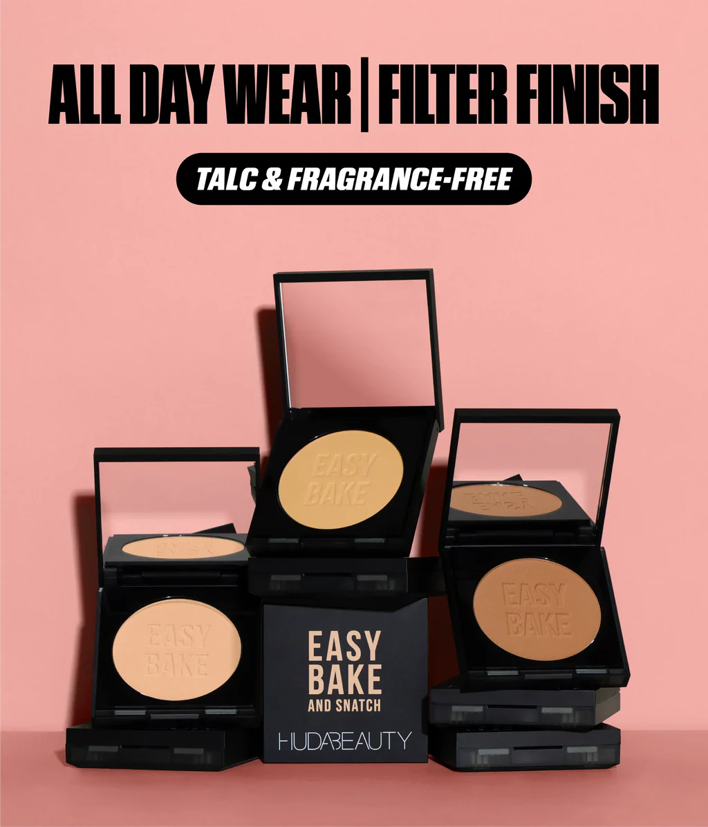 Huda Beauty Easy Bake and Snatch Pressed Brightening and Setting Powder