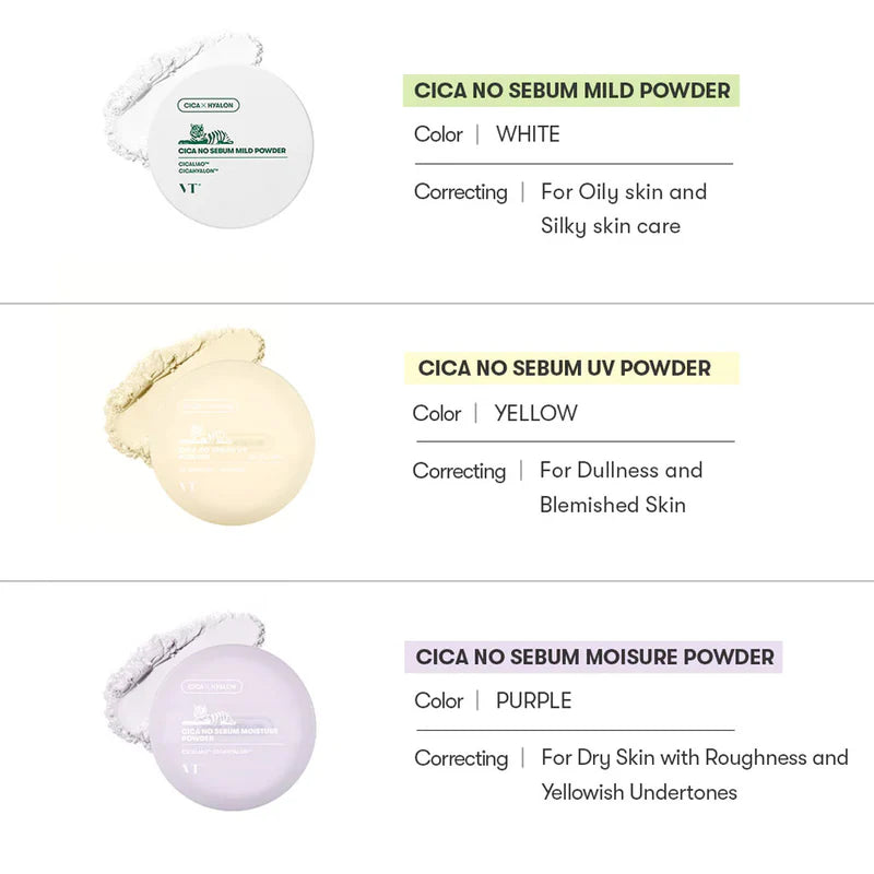 VT Cica No Sebum Mild Powder