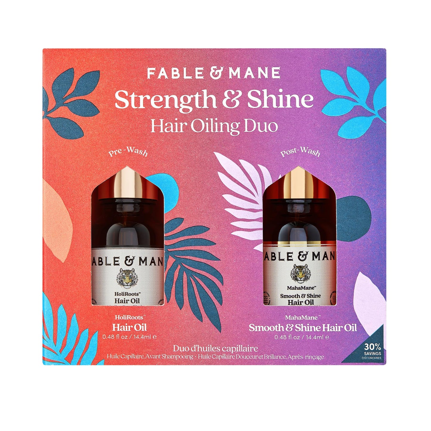 Fable&Mane Strength & Shine Hair Oiling Duo