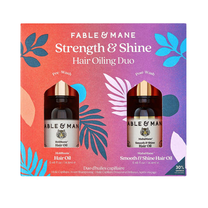 Fable&Mane Strength & Shine Hair Oiling Duo