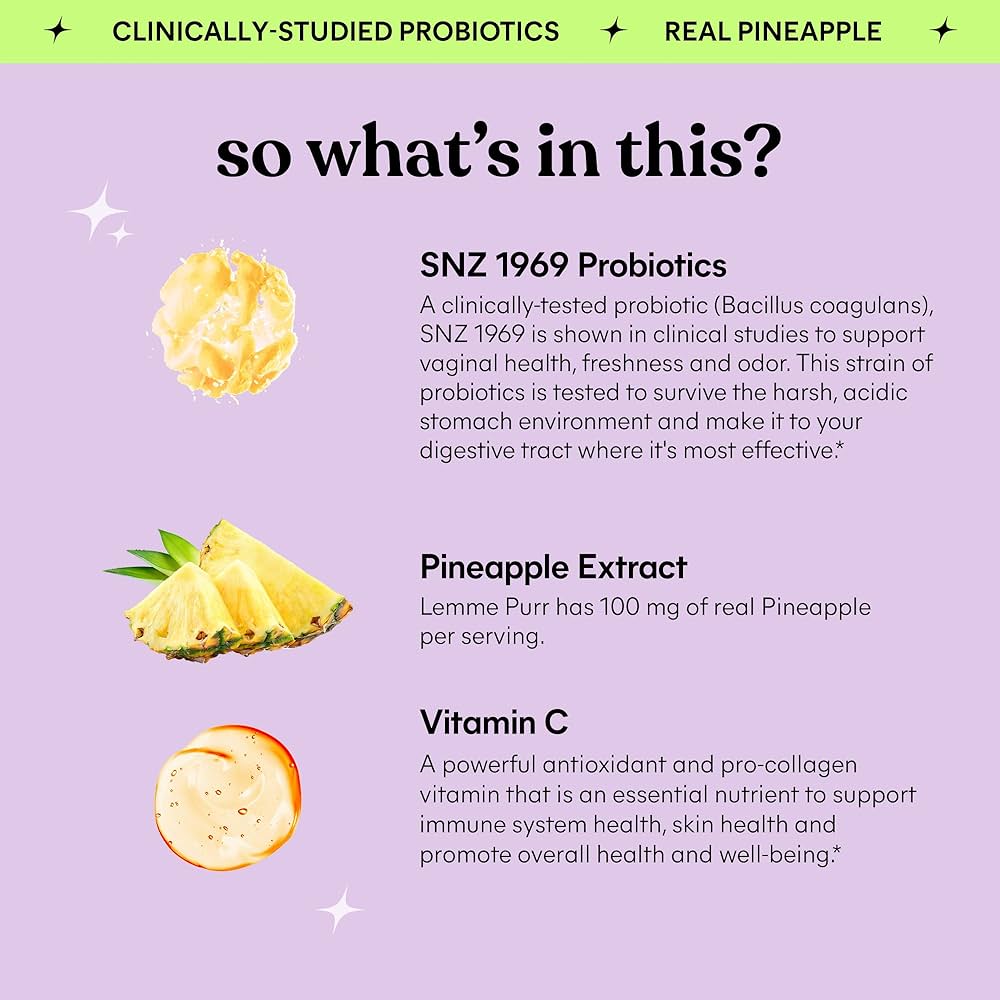 Lemme Purr Vaginal Probiotic Gummies