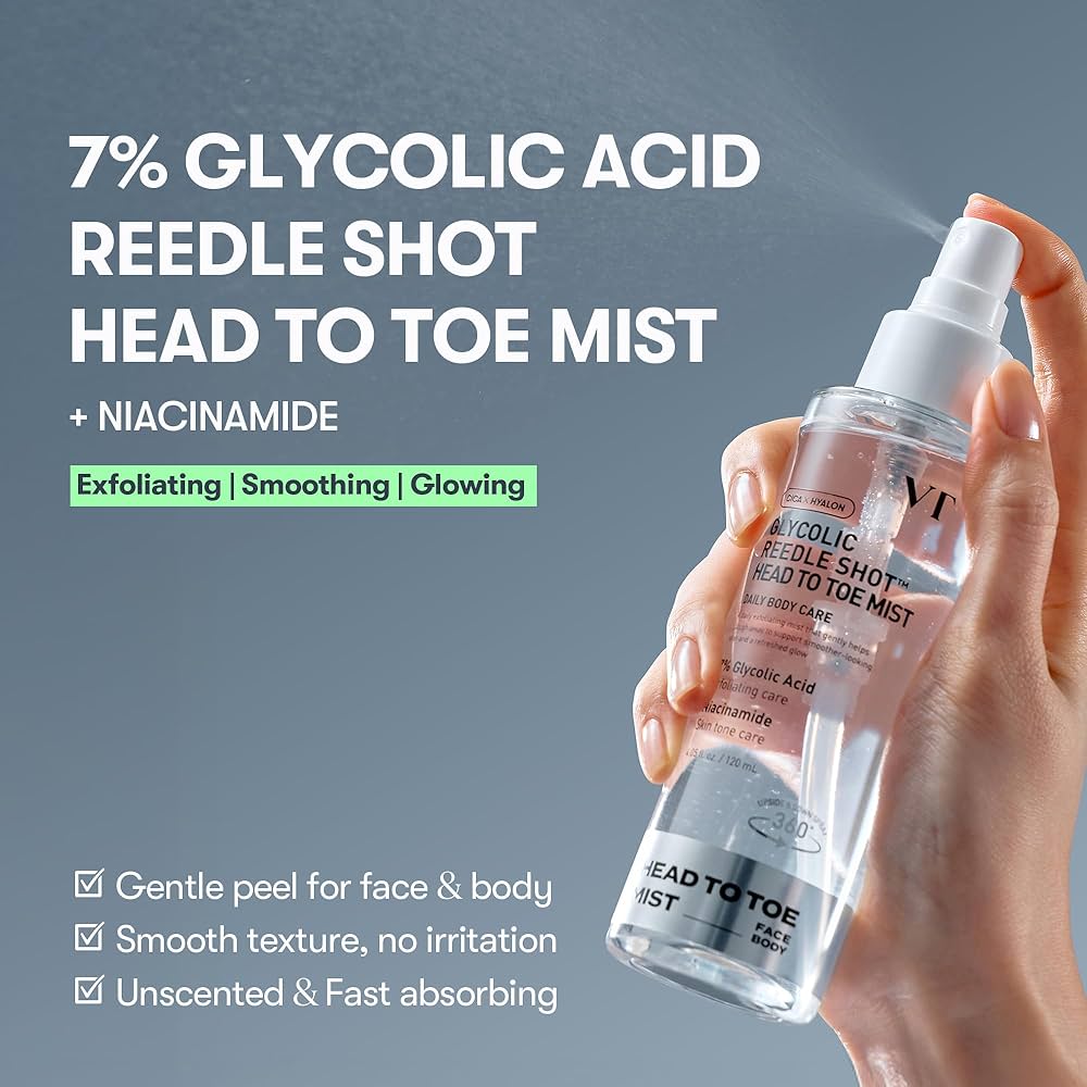 VT COSMETICS 7% Glycolic Acid Reedle Shot Head-to-Toe Mist