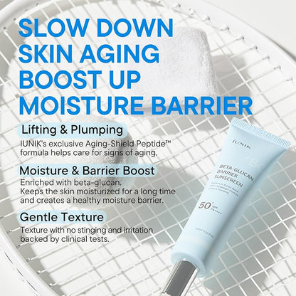 IUNIK Beta-Glucan Water Barrier Moisture Daily Sunscreen