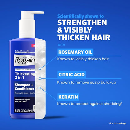 Rogaine Men's Thickening 2 in 1 Shampoo + Conditioner