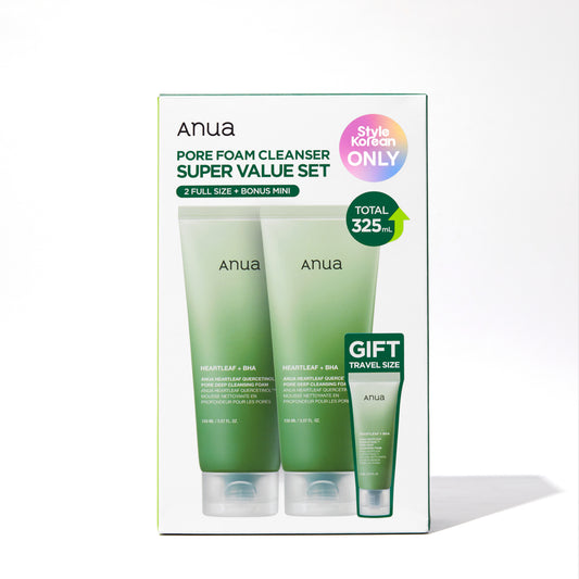 Anua Heartleaf Pore Cleansing Foam Double Set
