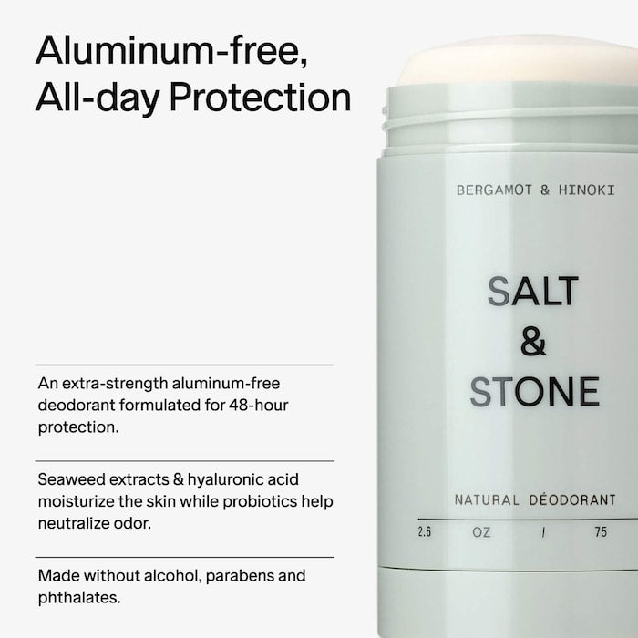 Salt & Stone Bergamot & Hinoki Extra-Strength Aluminum-Free Deodorant