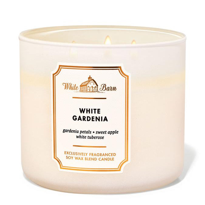 Bath & Body Works White Gardenia 3-Wick Candle