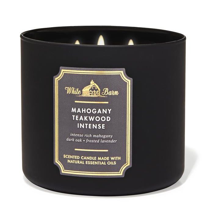 Bath & Body Works Mahogany Teakwood Intense 3-Wick Candle
