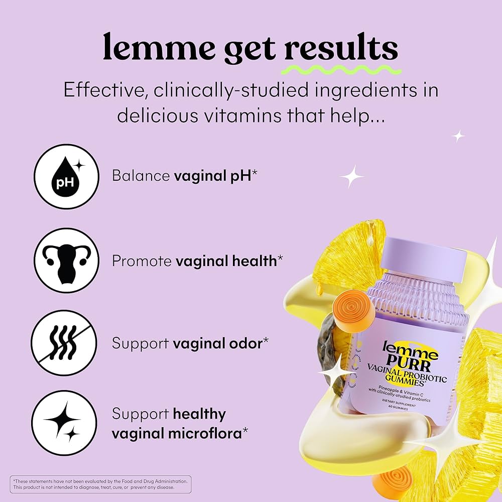 Lemme Purr Vaginal Probiotic Gummies