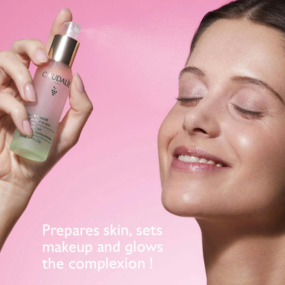 Caudalie Beauty Elixir Prep, Set Makeup, Glow Face Mist