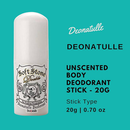 Deonatulle Unscented Body Deodorant Stick
