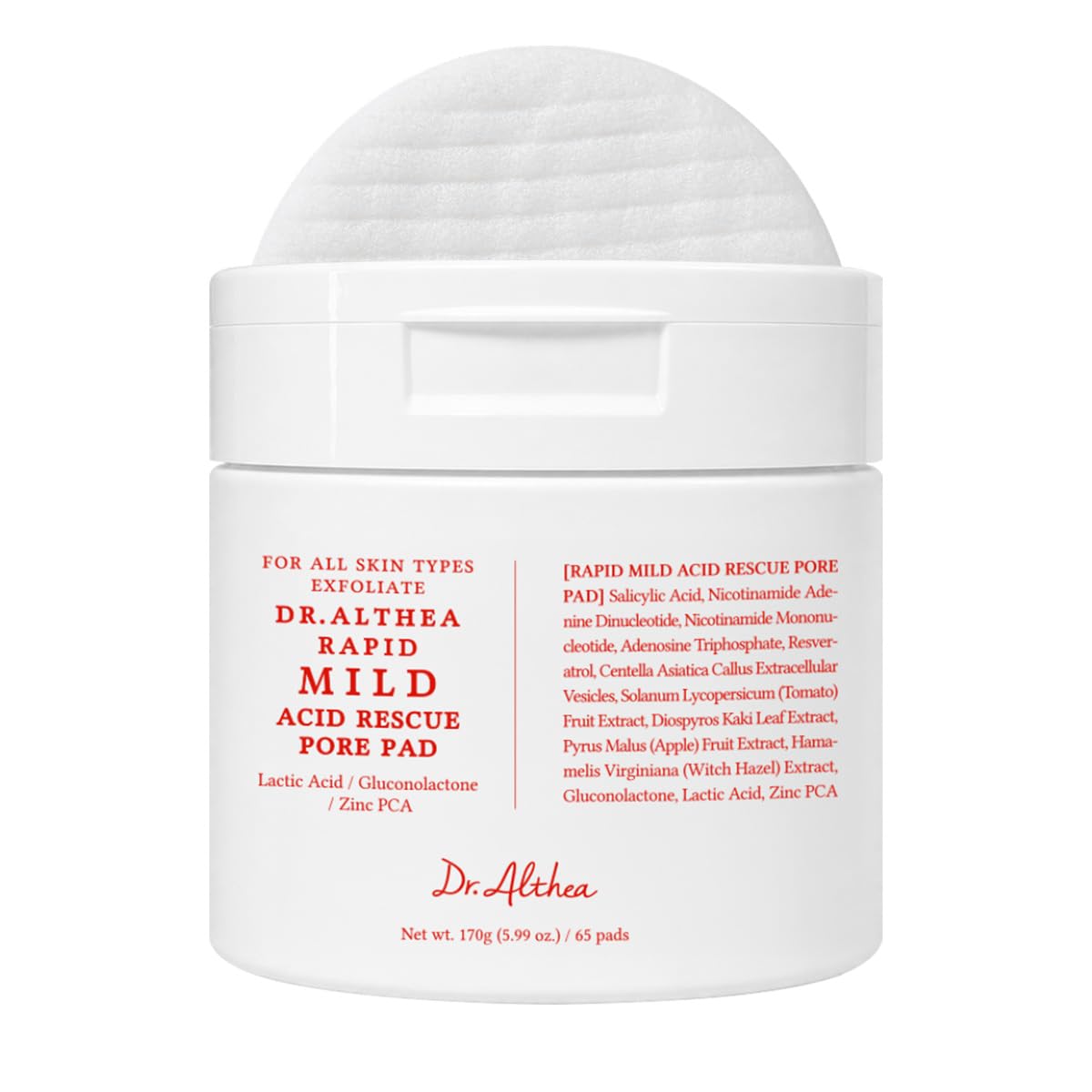 Dr. Althea Rapid Mild Acid Rescue Pore Pad