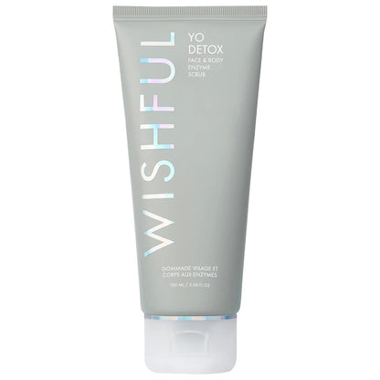 Huda Beauty Wishful Yo Detox Charcoal Face & Body Enzyme Scrub