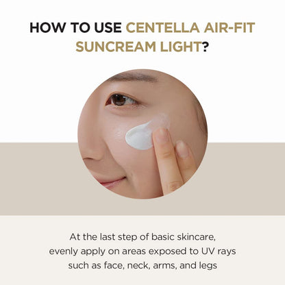 SKIN1004 Madagascar Centella Air Fit Suncream Light