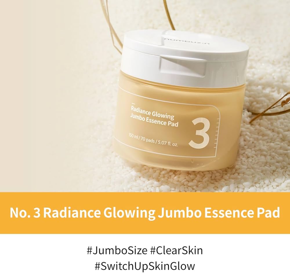 numbuzin No.3 Radiance Glowing Jumbo Essence Pad