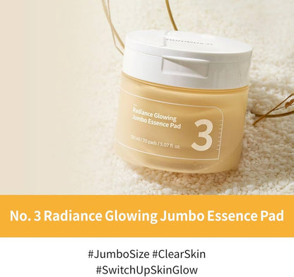 numbuzin No.3 Radiance Glowing Jumbo Essence Pad