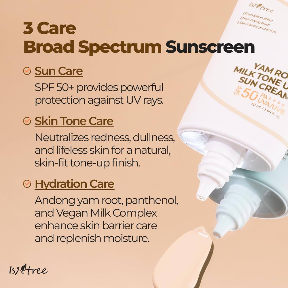Isntree Yam Root Milk Tone Up Sun Cream