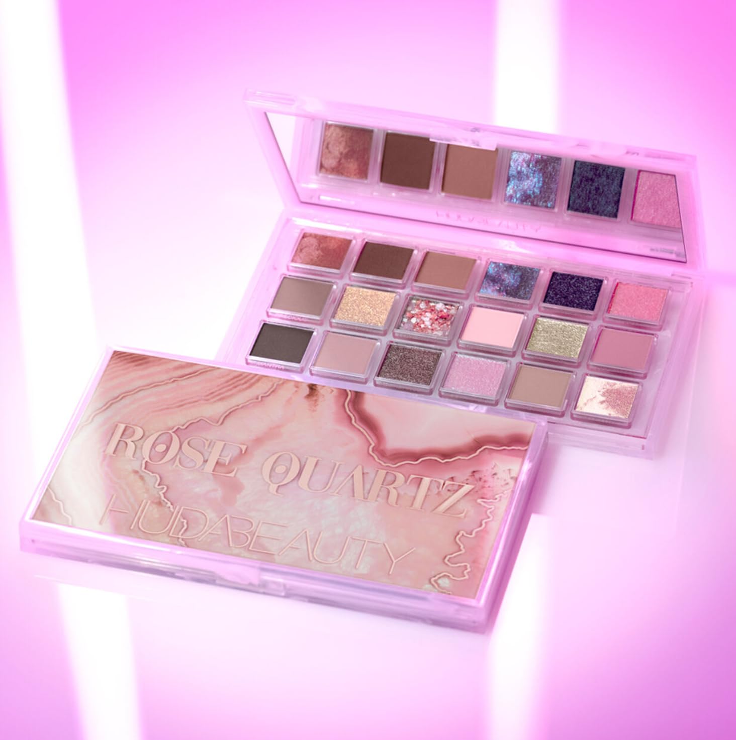 HUDA BEAUTY ROSE QUARTZ アイシャドウパレット Huda Beauty Rose Quartz Eyeshadow Palette – Radiantly