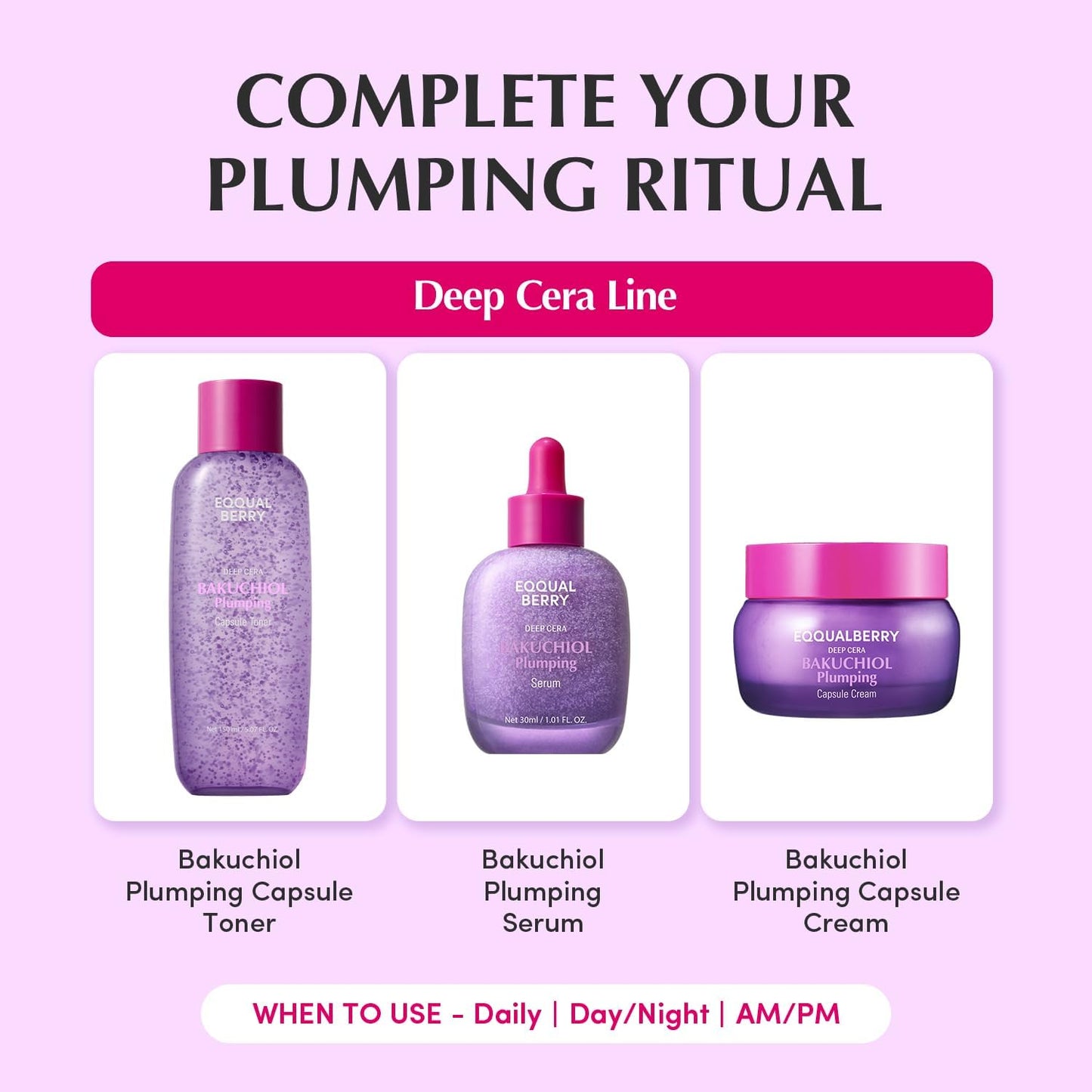 EQQUALBERRY Bakuchiol Plumping Capsule Toner