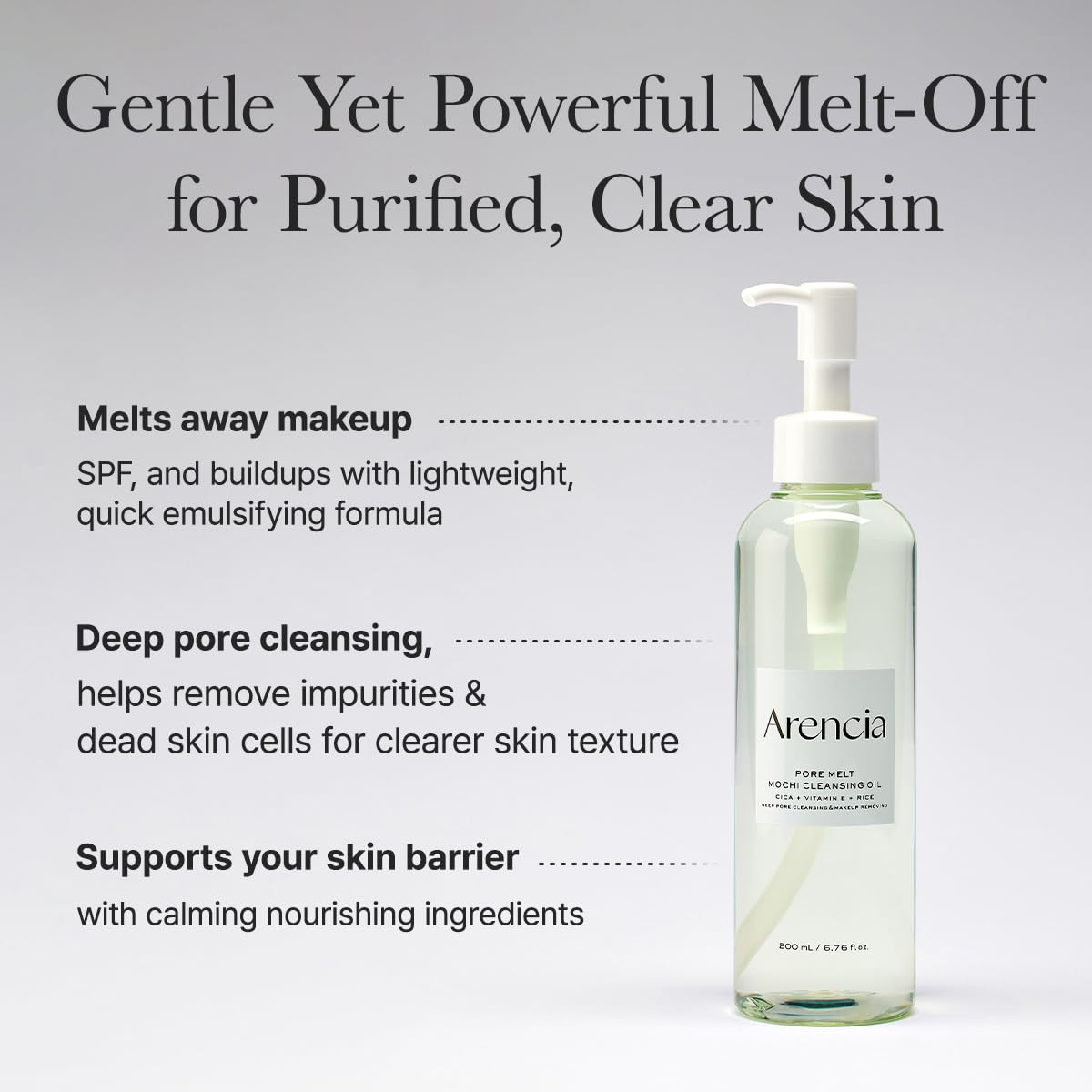 Arencia Pore Melt Mochi Cleansing Oil