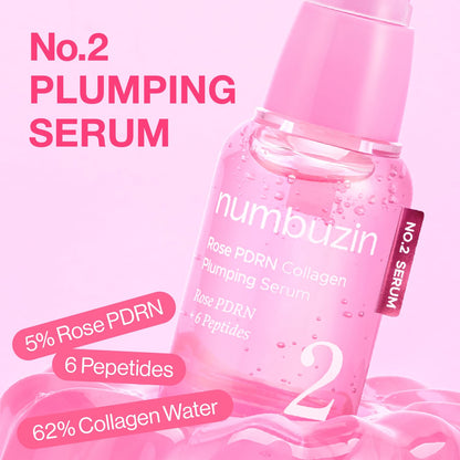 numbuzin No.2 Rose PDRN Collagen Plumping Serum