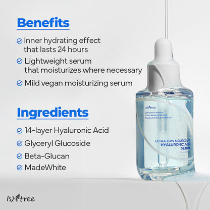 Isntree Ultra-Low Molecular Hyaluronic Acid Serum