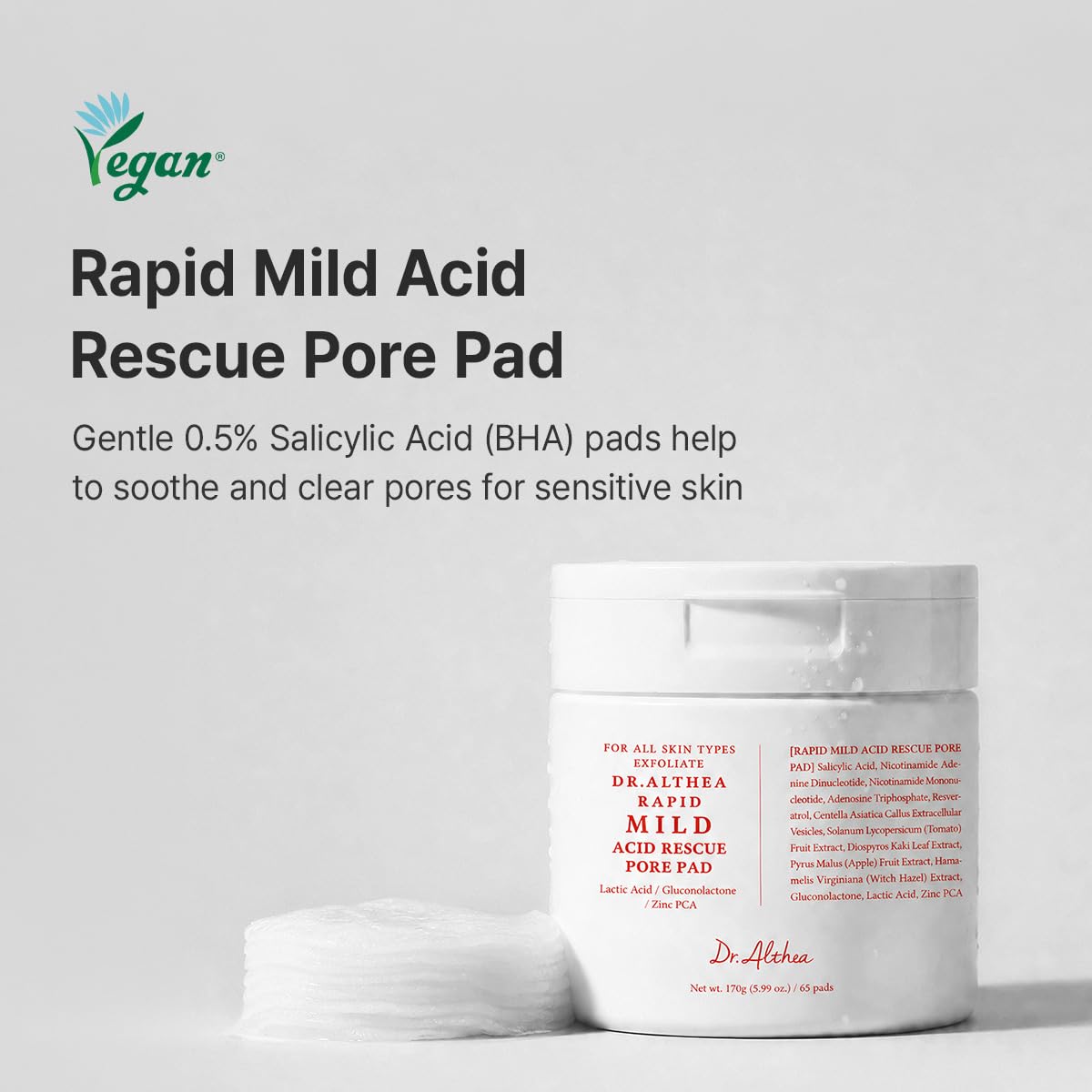 Dr. Althea Rapid Mild Acid Rescue Pore Pad