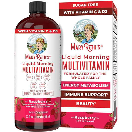 Mary Ruth’s Organics Liquid Morning Multivitamin for Women, Men & Kids