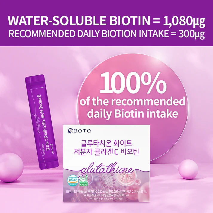 BOTO - Glutathione White Small Molecule Collagen C Biotin