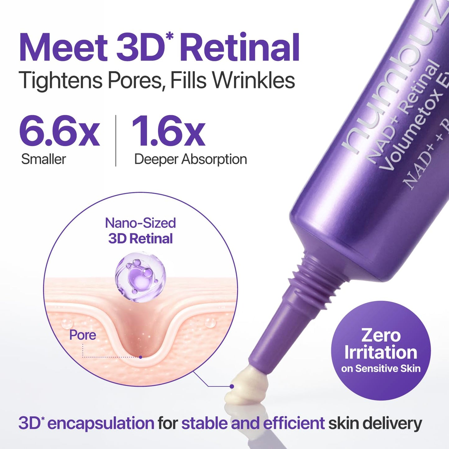 numbuzin No.9 NAD+ Retinal Volumetox Eye Cream Tube Type
