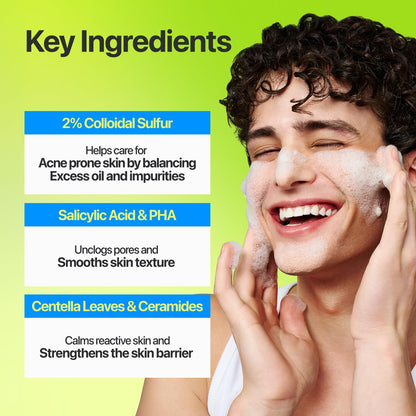 numbuzin Zero Blemish Clarifying 2% Sulfur Cleansing Foam