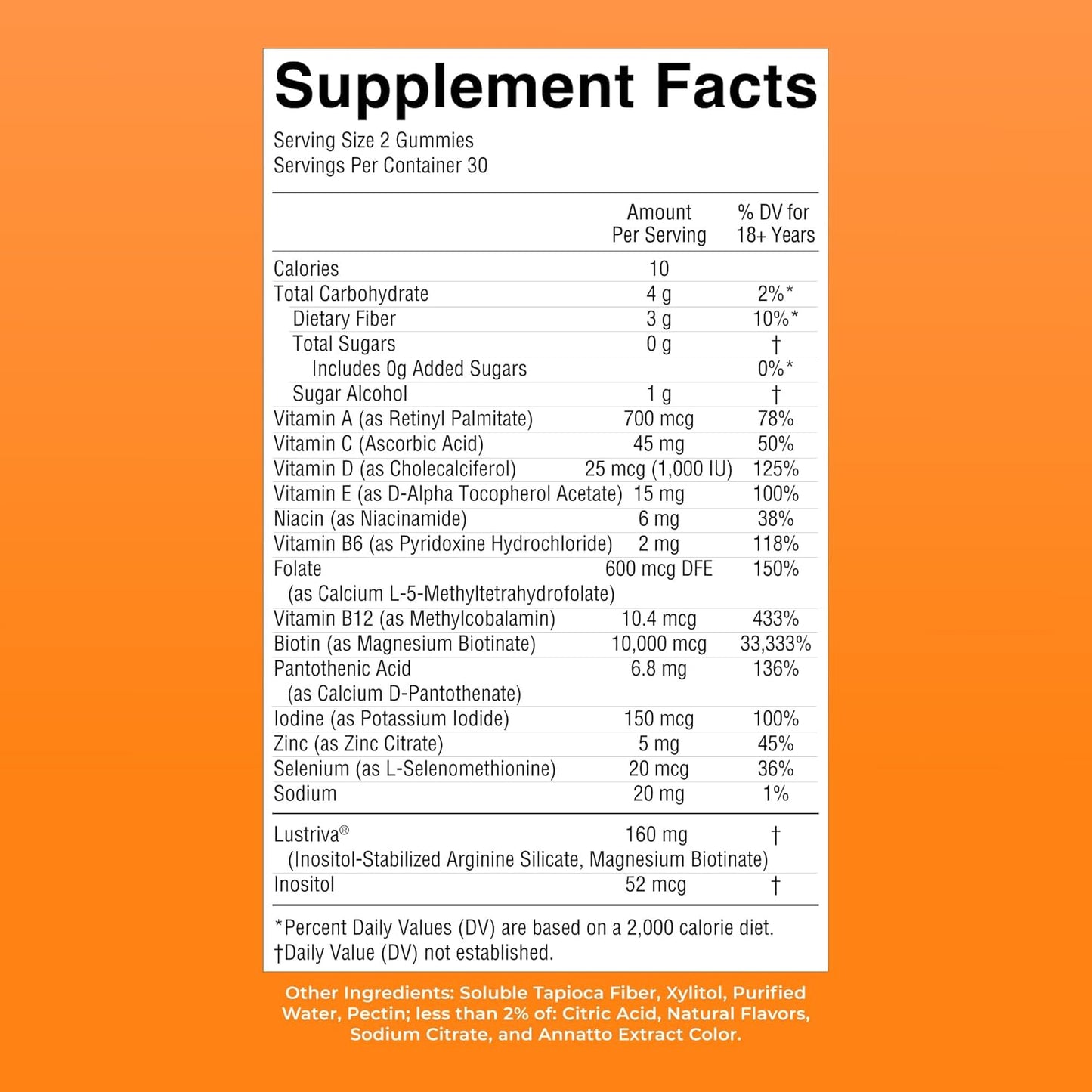 MaryRuth's Multivitamin + Hair Growth Gummies