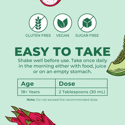 Mary Ruth’s Organics Liquid Multivitamin + Hair Growth (Dragon Fruit Melon)