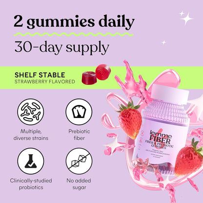 Lemme Fiber & Probiotic Gummies for Adults